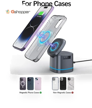 3 in 1 Magnetic Foldable Slim Universal Charging Station Stand Holder — Power Hubs