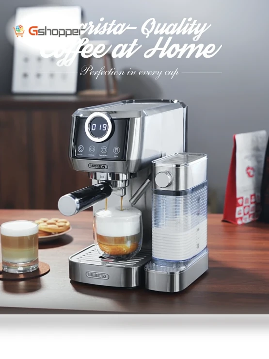 3 in 1 Semi Automatic Espresso Cappuccino Latte Coffee Machine — Espresso Machines, HIBREW