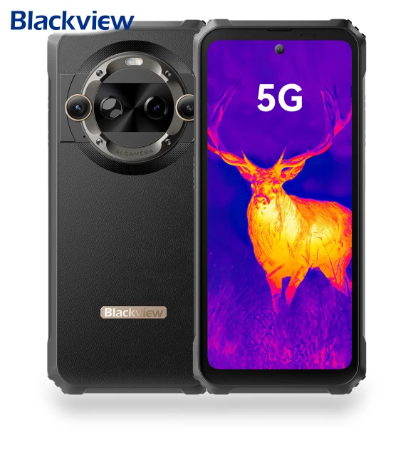 5G Rugged Smartphone with FLIR Thermal Camera — Lens Attachments, Blackview