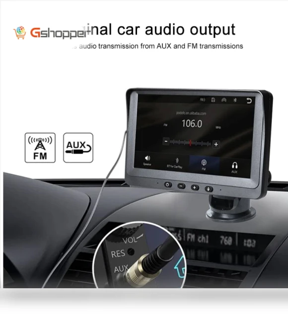 7-inch Wireless CarPlay Car Navigator with Dual Camera — Car Accessories & Gadgets