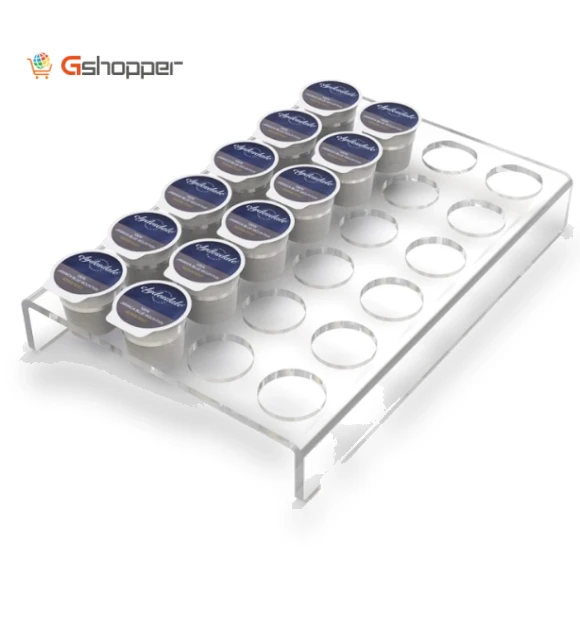 Acrylic 24 Holes Coffee Capsule Storage Display Stand — Coffee Pod Holders