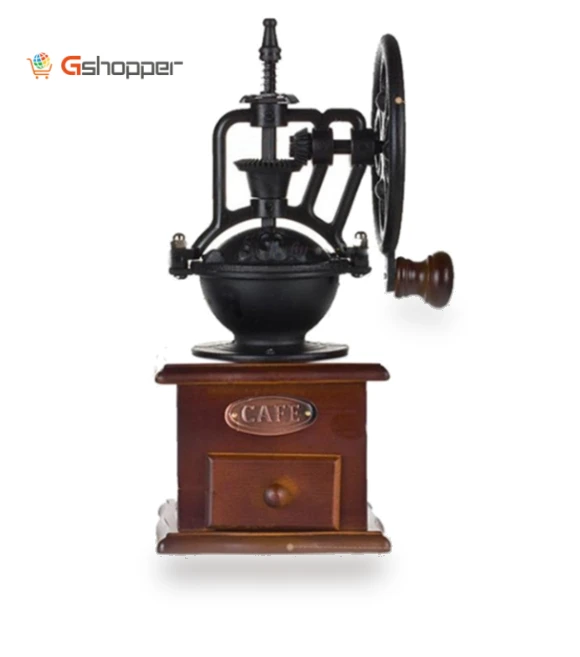 Antique Cast Iron Hand Crank Coffee Grinder — Hand Coffee Grinders