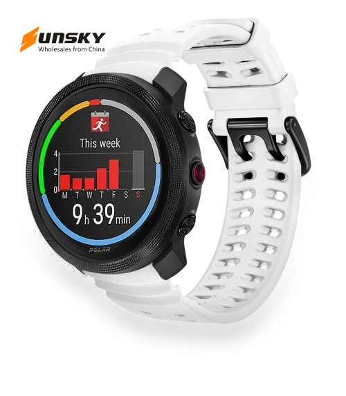 Double Buckle Silicone Sport Watch Band — Watch Accessories, Polar