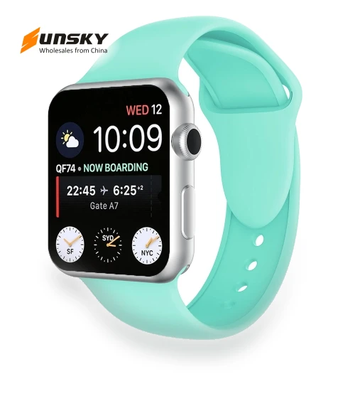 Double Rivets Silicone Watch Band — Smartwatch Straps