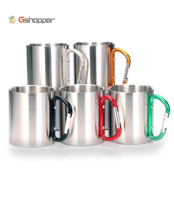 Double Walled Water Mugs Coffee Cup — Travel Drinkware