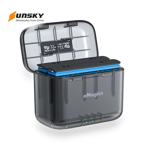 Dual Battery Charging Box with Storage Compartment — Storage, aMagisn
