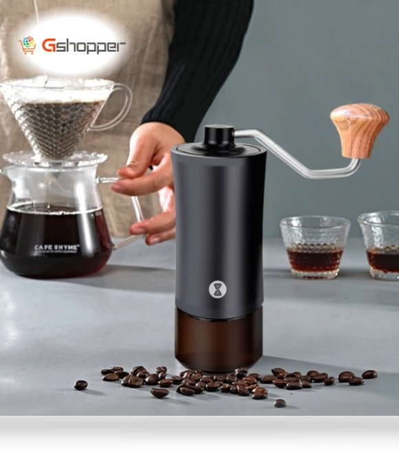 Dual Shaft Hand Crank Coffee Bean Grinder — Hand Coffee Grinders