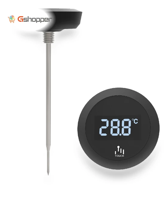 Electronic Touch Screen Digital Display Household Food Thermometer — Temperature Measurement Tools