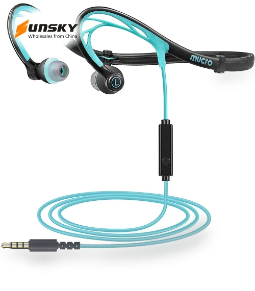 Foldable Wired Running Sports Headphones — In-Ear Headphones, Mucro