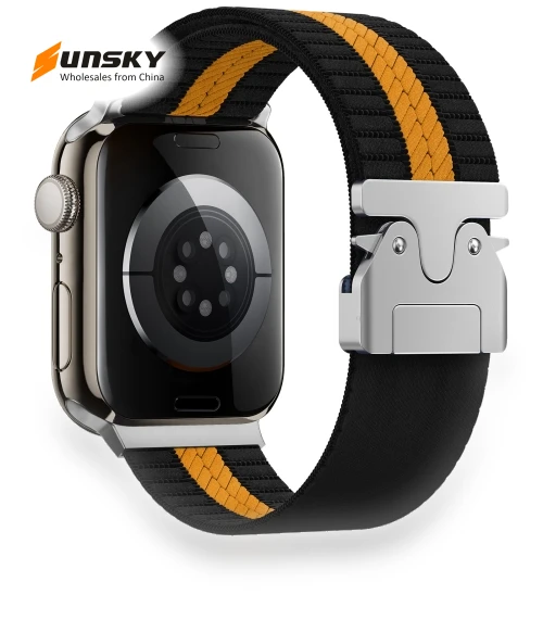 Parachute Buckle Braided Nylon Watch Band — Smartwatch Straps