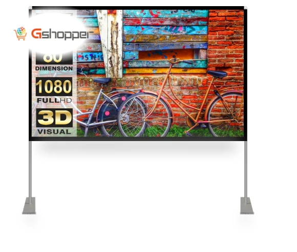 Portable Projector Screen Stand Outdoor — Home Theater Projectors, HOIN