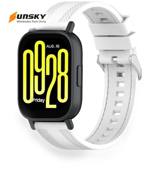 Quick Release Two Side Stitching Silicone Watch Band — Watch Accessories
