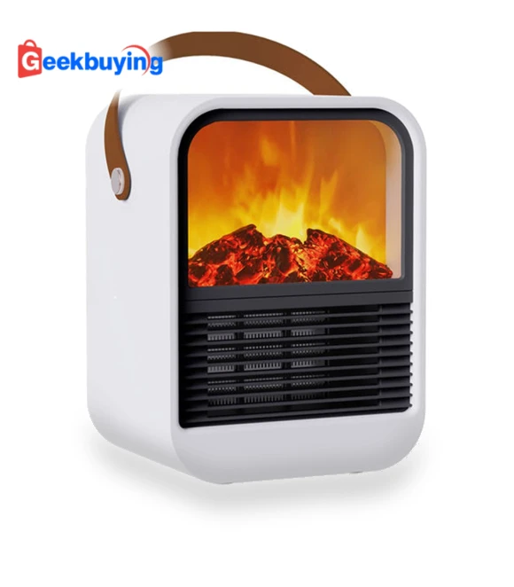 Small Desktop 3D Simulated Charcoal Heater — Portable Heating Solutions, Other