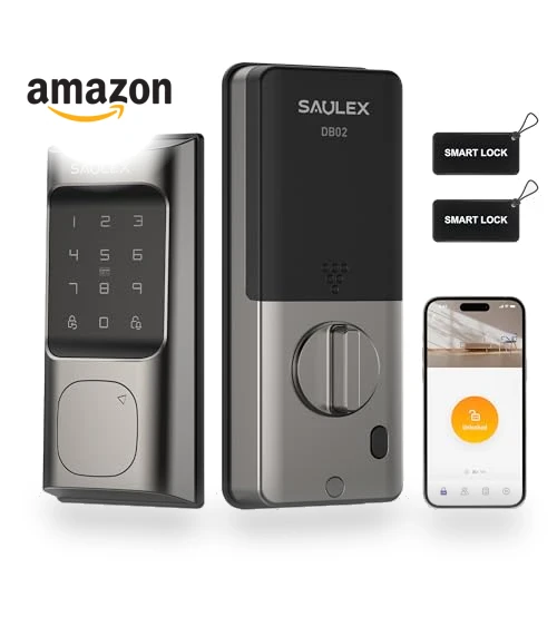Smart Fingerprint Door Lock — Keyless Entry, Saulex