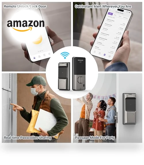 Smart Fingerprint Door Lock — Keyless Entry, Saulex