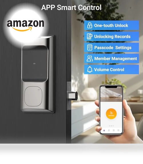 Smart Fingerprint Door Lock — Keyless Entry, Saulex