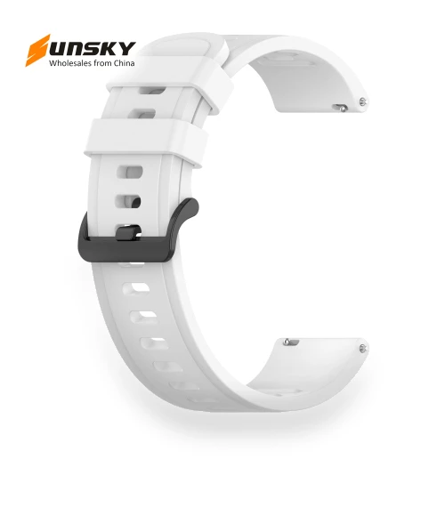 Solid Color Silicone Watch Band — Smartwatch Straps, Xiaomi