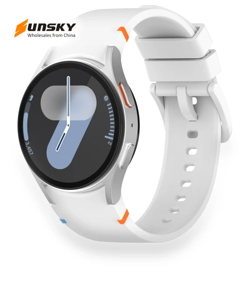 Solid Color Stitched Silicone Watch Band — Watch Accessories, Samsung
