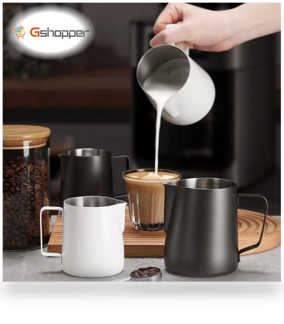 Stainless Steel Coffee Pot with Scale — Coffee Scoops
