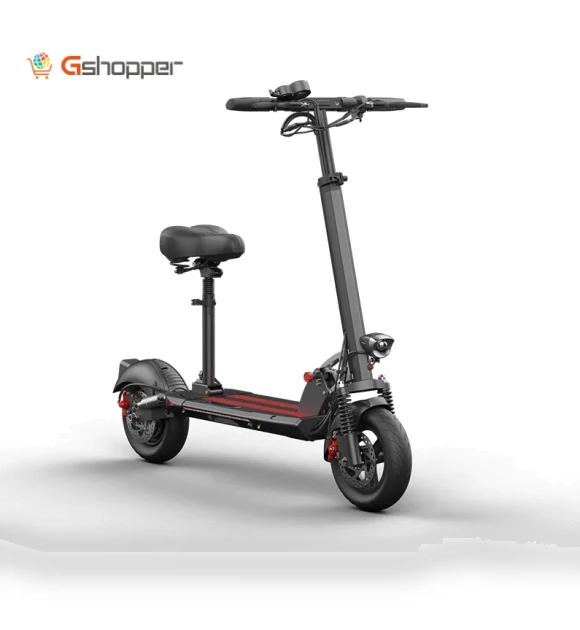 10 inch off-road adult foldable electric scooter with seat — Push Scooters