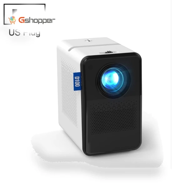 180 ANSI Mini LED+LCD Smartphone Wireless Screen Projector — Home Theater Projectors