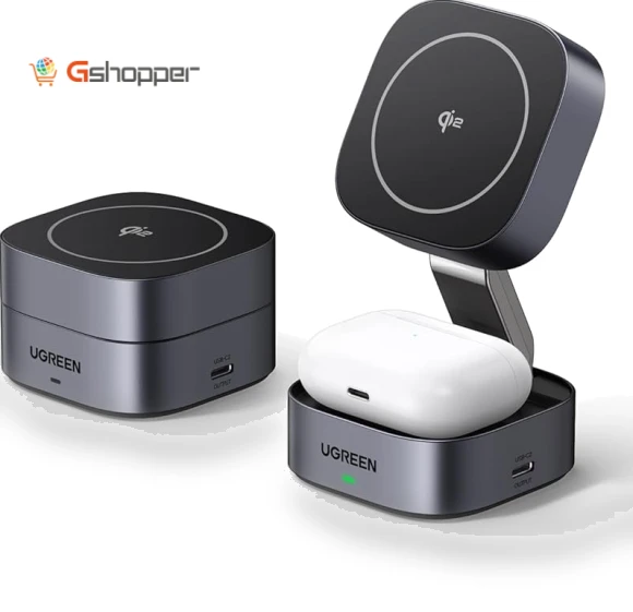 2-in-1 Qi2 Magnetic Foldable Charging Station — Chargers, UGREEN