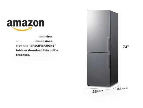 24" Wide Bottom Freezer Refrigerator — Cooling Solutions, Summit Appliance