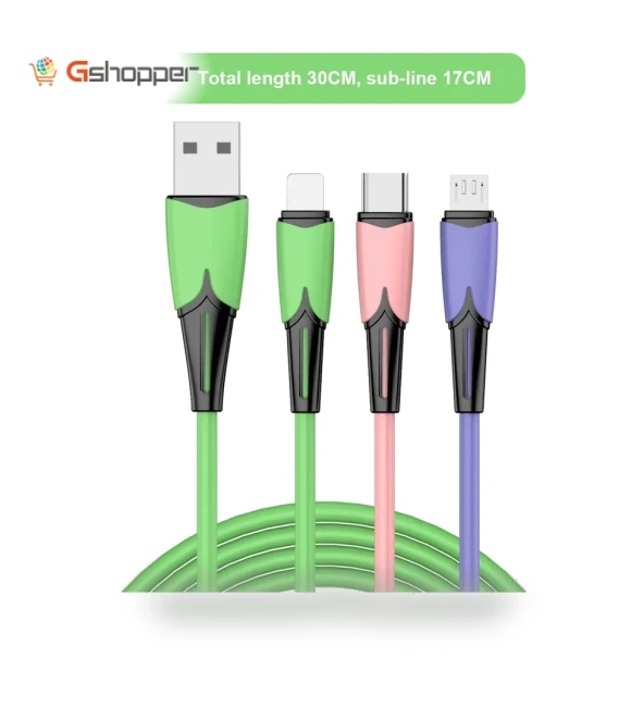 3-in-1 Charger Data Cable — Cables