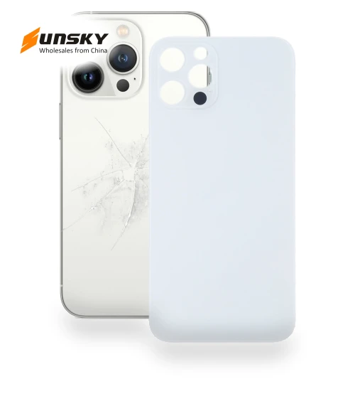 Big Camera Hole Glass Back Battery Cover — Back Covers