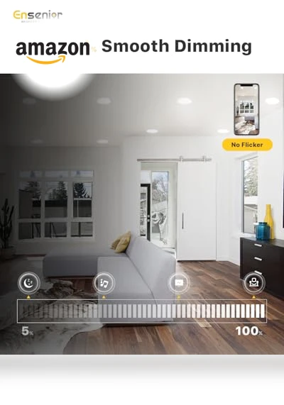 LED Recessed Ceiling Light — Compact Fluorescent, Ensenior