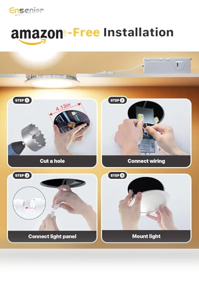 LED Recessed Ceiling Light — Compact Fluorescent, Ensenior