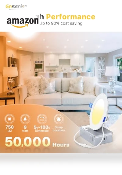 LED Recessed Ceiling Light — Compact Fluorescent, Ensenior