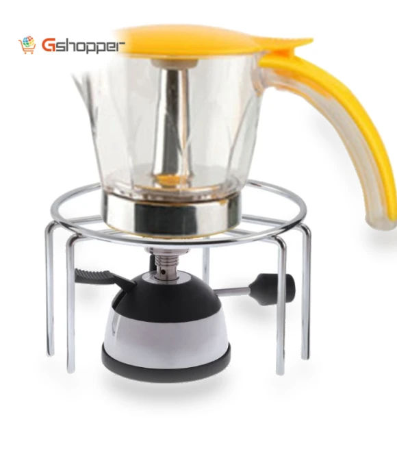 Mini Gas Burner with Ceramic Flame Head — Portable Cooking Solutions