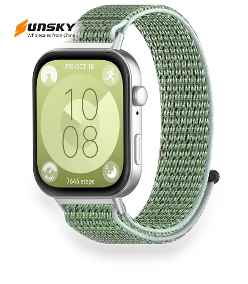 Nylon Loop Hook and Loop Fastener Watch Band — Watch Straps & Bands, Huawei