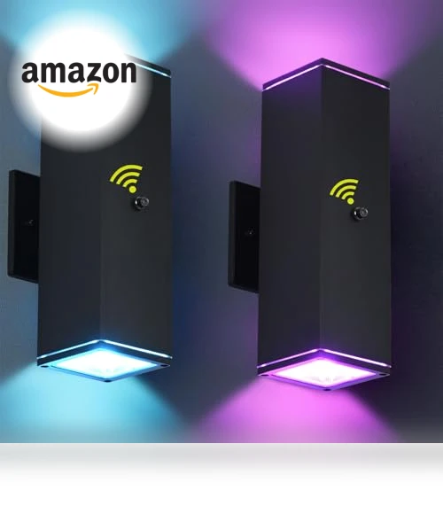 Outdoor Wall Lights 2 Pack — Garden Illumination, futxnziey