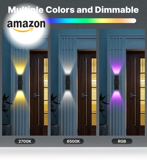 Outdoor Wall Lights 2 Pack — Garden Illumination, futxnziey