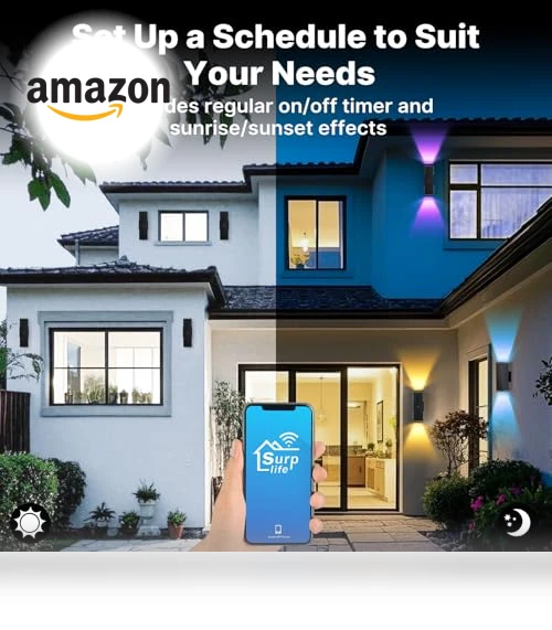 Outdoor Wall Lights 2 Pack — Garden Illumination, futxnziey