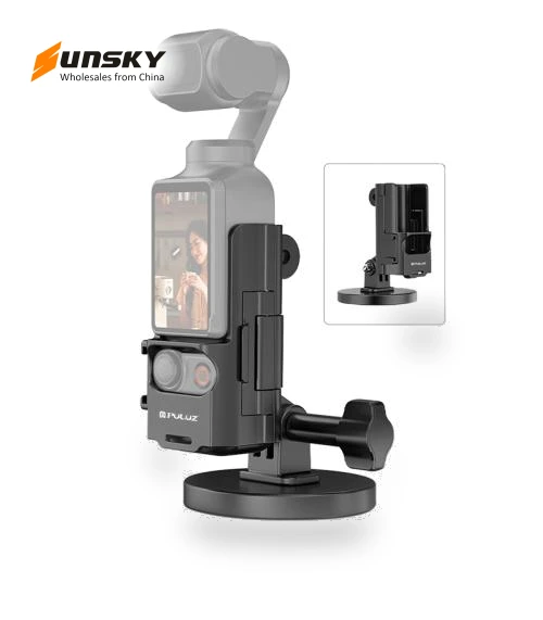 Protective Frame Magnetic Desktop Mount Angle Adjustable Base — Steady Shots, PULUZ