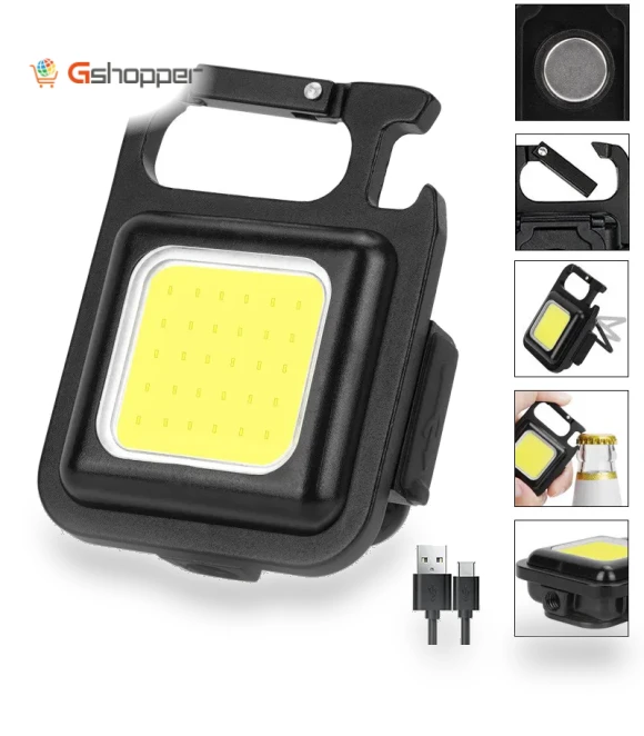 Rechargeable Magnetic Emergency Keychain Light — Flashlights