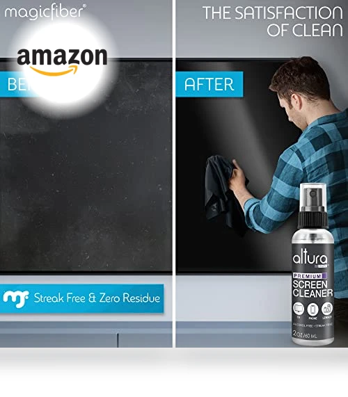 Screen Cleaner Spray & Wipe Kit — Drying Pads, Altura Photo