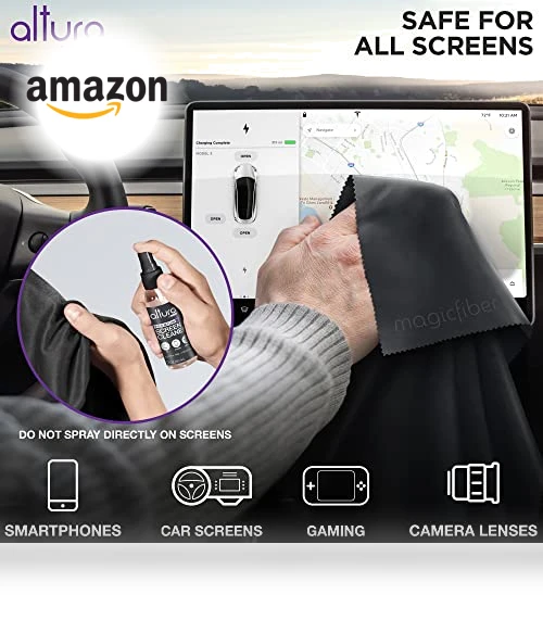 Screen Cleaner Spray & Wipe Kit — Drying Pads, Altura Photo