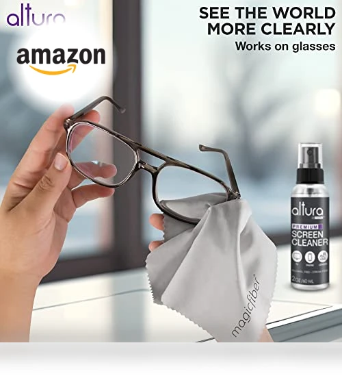 Screen Cleaner Spray & Wipe Kit — Drying Pads, Altura Photo