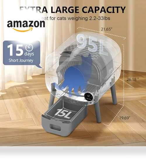 Self Cleaning Litter Box — Smart Pet Feeders, Cumrige
