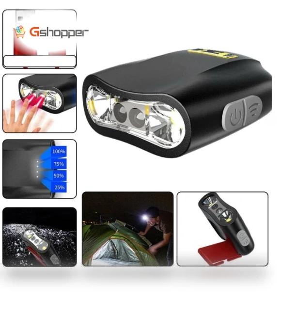 USB Charging Fishing Light Brim Headwear Hat Clip Light — Accessories
