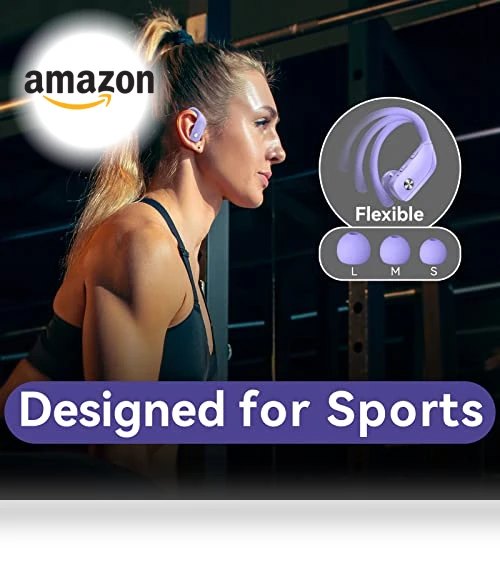 Wireless Earbuds with LED Display — In-Ear Headphones, BMANI
