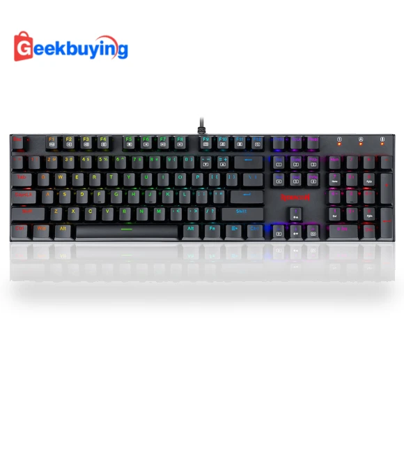 104-Key Wired Mechanical Keyboard — Gaming Keyboards, Redragon