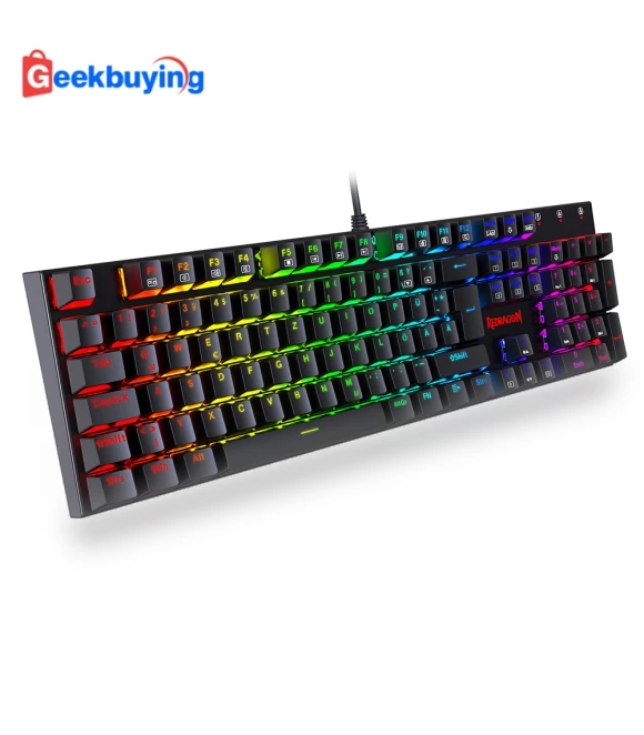 105-Key Mechanical Keyboard — Gaming Keyboards, Redragon