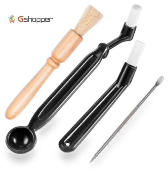 4 Piece Coffee Machine Cleaning Brush Set — Cleaning Products