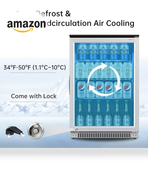 Built-in Beverage Refrigerator with Lock — Drink Coolers, Weili