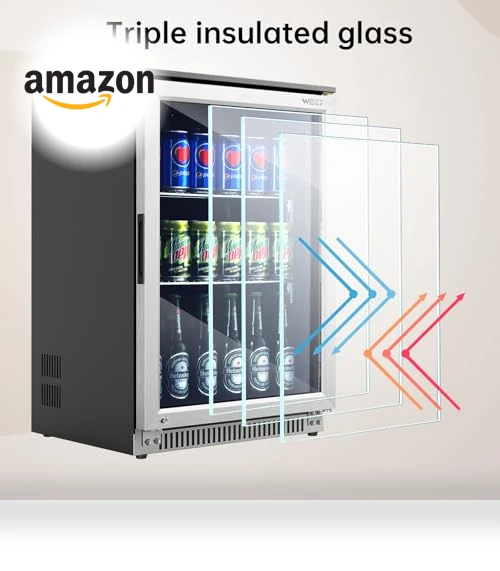 Built-in Beverage Refrigerator with Lock — Drink Coolers, Weili